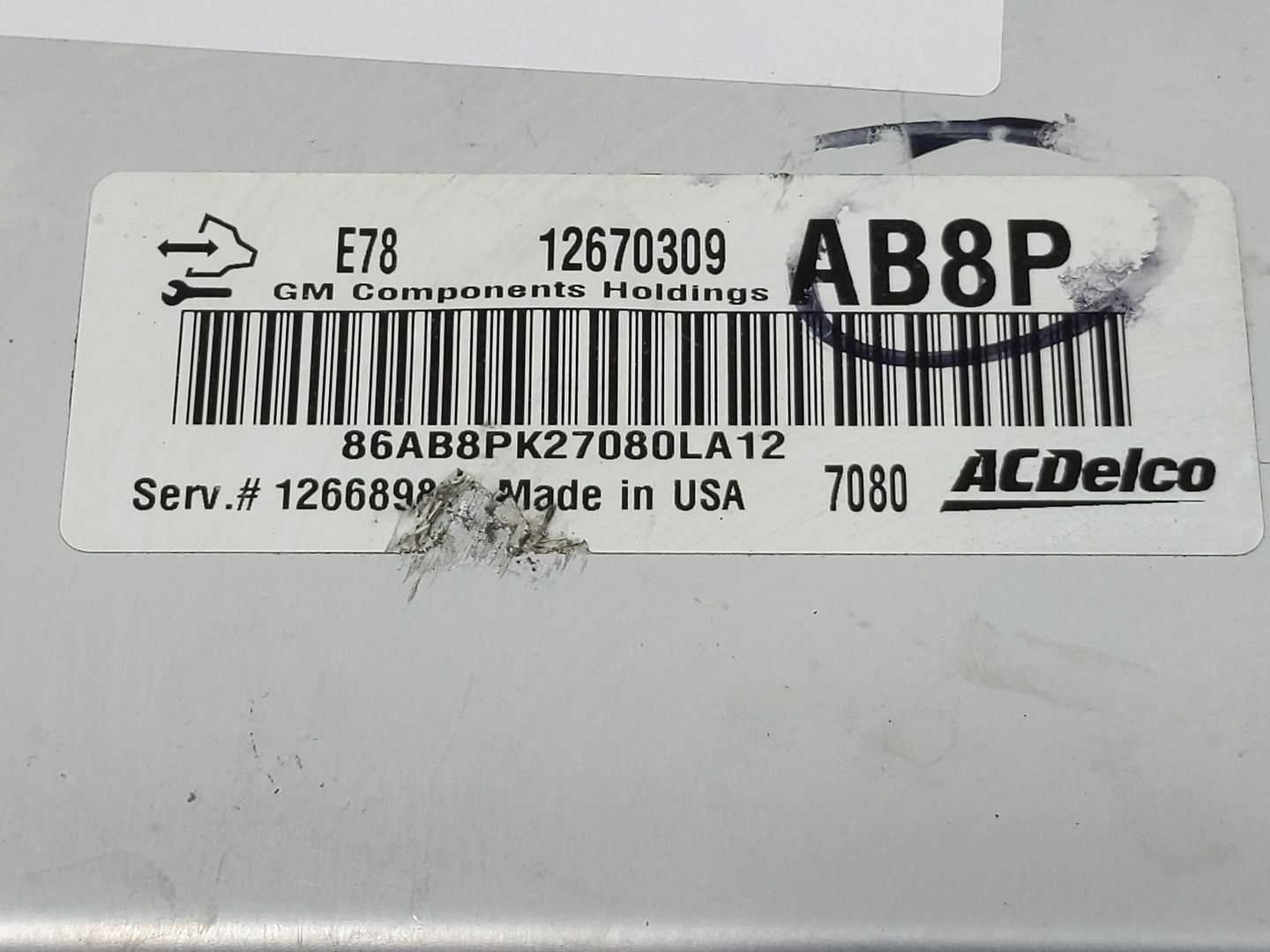 2017-2019 Chevrolet Sonic PCM Engine Control Computer ECU ECM PCU OEM P/N:12670309 Fits Fits 2017 2018 2019 2020 2021 OEM Us