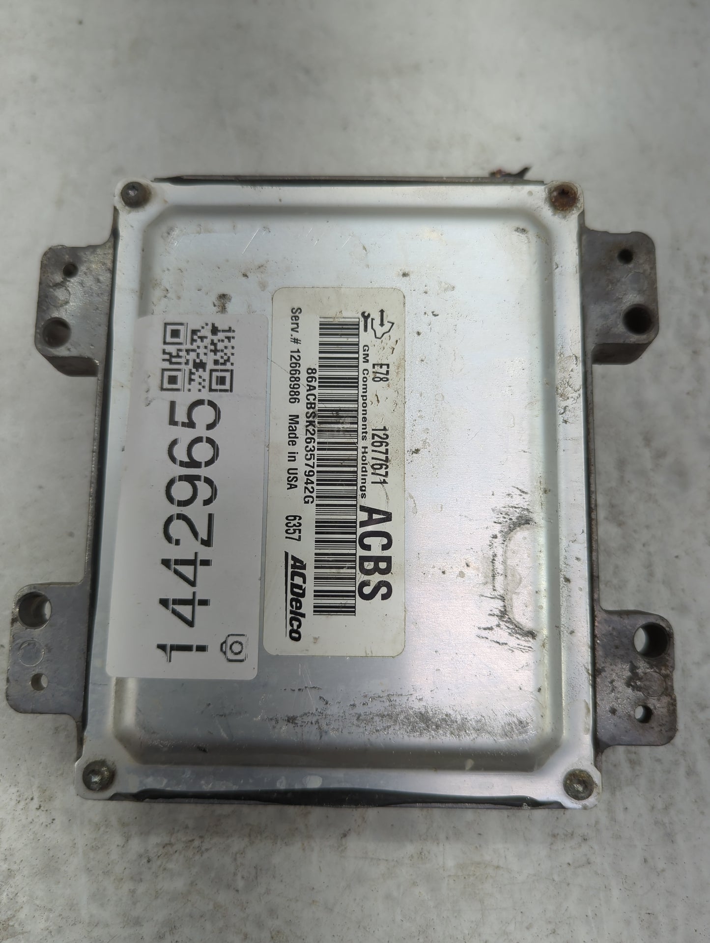 2017-2019 Chevrolet Sonic PCM Engine Control Computer ECU ECM PCU OEM P/N:12677671 12668986 Fits Fits 2017 2018 2019 2020 20