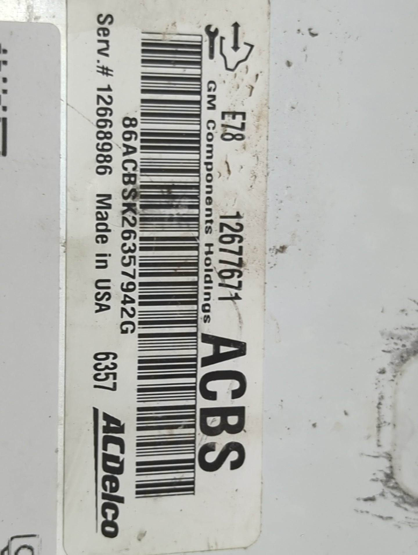 2017-2019 Chevrolet Sonic PCM Engine Control Computer ECU ECM PCU OEM P/N:12677671 12668986 Fits Fits 2017 2018 2019 2020 20
