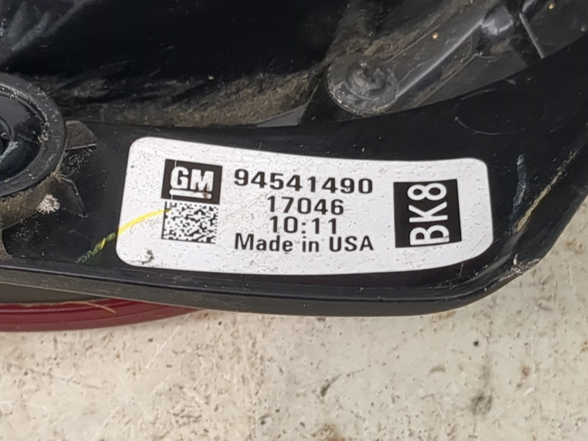 2017-2019 Chevrolet Sonic Tail Light Assembly Passenger Right OEM P/N:94541490 Fits Fits 2017 2018 2019 OEM Used Auto Parts 