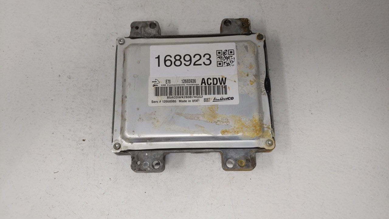 2017-2018 Chevrolet Sonic PCM Engine Control Computer ECU ECM PCU OEM P/N:12679097 12670309, 12695536 Fits Fits 2017 2018 20