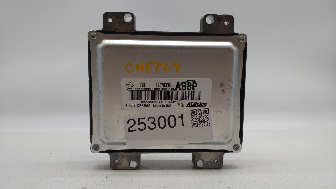 2017-2018 Chevrolet Sonic PCM Engine Control Computer ECU ECM PCU OEM P/N:12685776 12668986, 12692201 Fits Fits 2017 2018 20