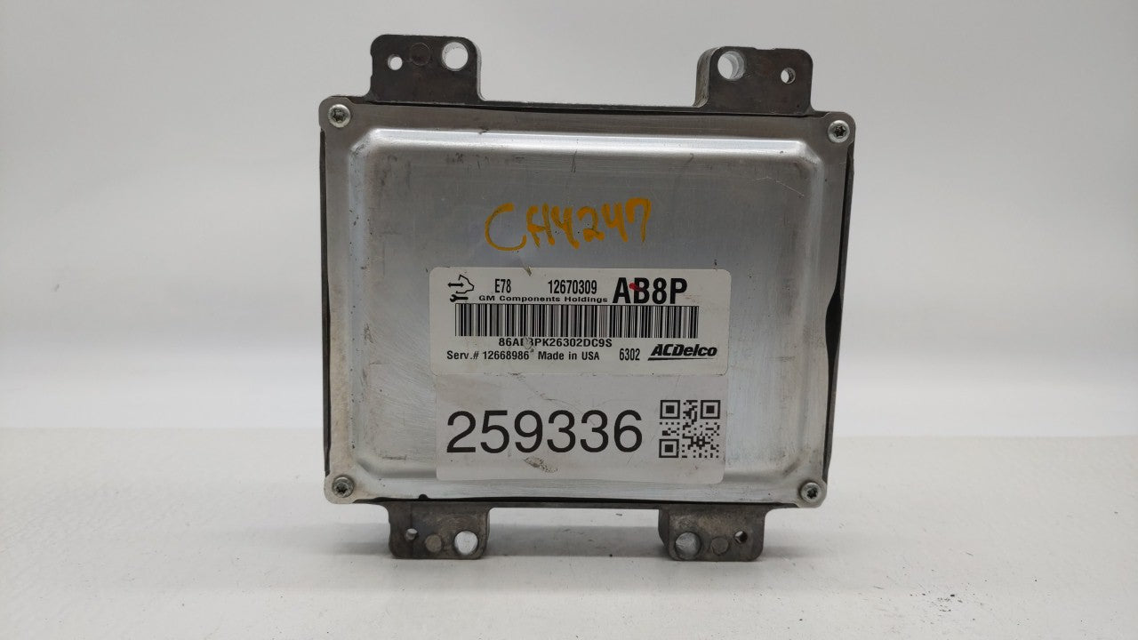 2017-2018 Chevrolet Sonic PCM Engine Control Computer ECU ECM PCU OEM P/N:12685776 12668986, 12692201 Fits Fits 2017 2018 20