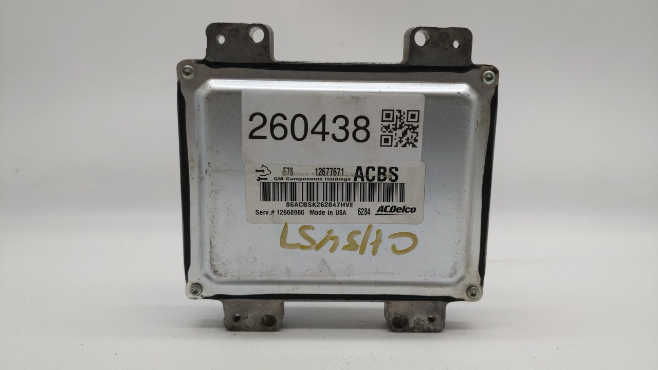 2017-2018 Chevrolet Sonic PCM Engine Control Computer ECU ECM PCU OEM P/N:12685776 12668986, 12692201 Fits Fits 2017 2018 20
