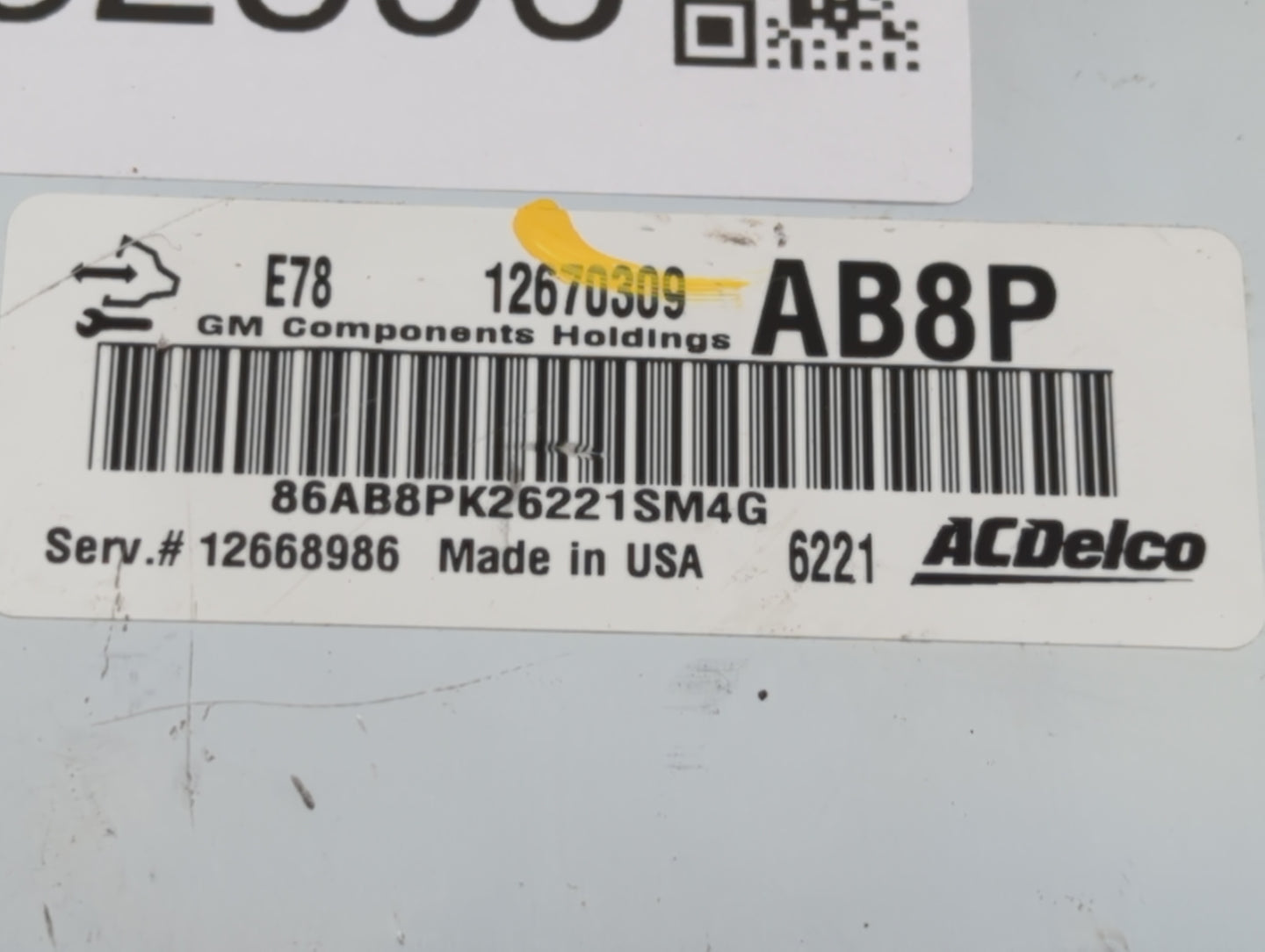 2017-2018 Chevrolet Sonic PCM Engine Control Computer ECU ECM PCU OEM P/N:12697793 12706635, 12679097 Fits Fits 2017 2018 20