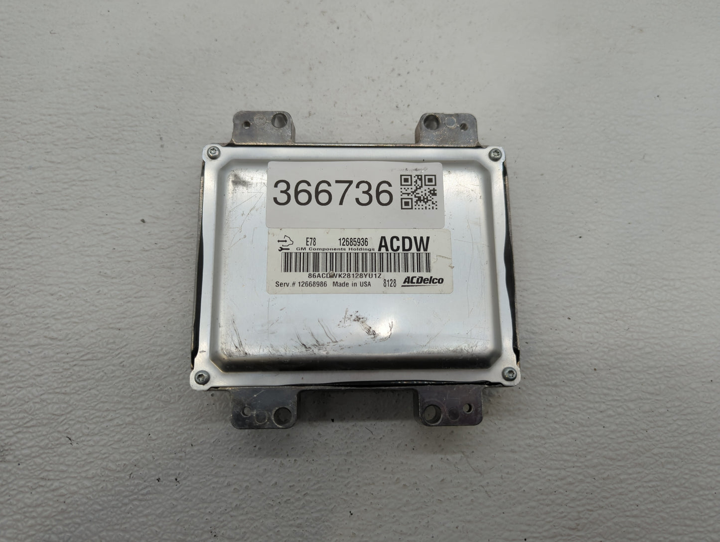 2017-2018 Chevrolet Sonic PCM Engine Control Computer ECU ECM PCU OEM P/N:12697793 12706635, 12679097 Fits Fits 2017 2018 20