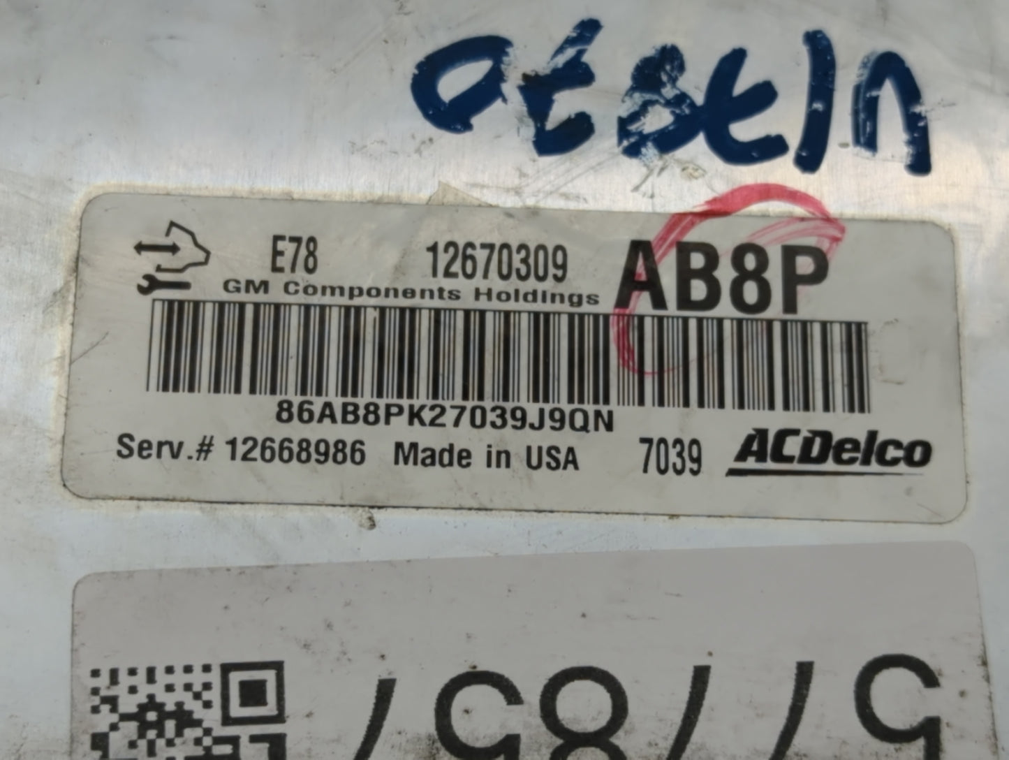 2017-2019 Chevrolet Sonic PCM Engine Control Computer ECU ECM PCU OEM P/N:12670309 Fits Fits 2017 2018 2019 2020 2021 OEM Us