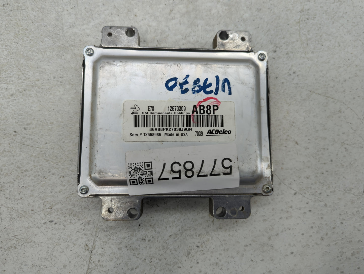 2017-2019 Chevrolet Sonic PCM Engine Control Computer ECU ECM PCU OEM P/N:12670309 Fits Fits 2017 2018 2019 2020 2021 OEM Us