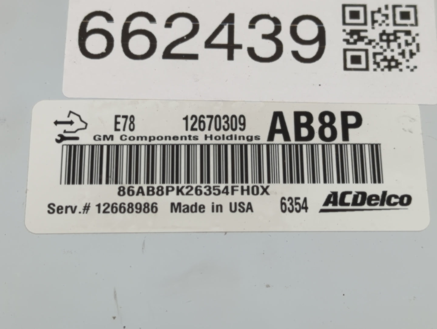 2017-2019 Chevrolet Sonic PCM Engine Control Computer ECU ECM PCU OEM P/N:12668986 E78 12670309 Fits Fits 2017 2018 2019 202