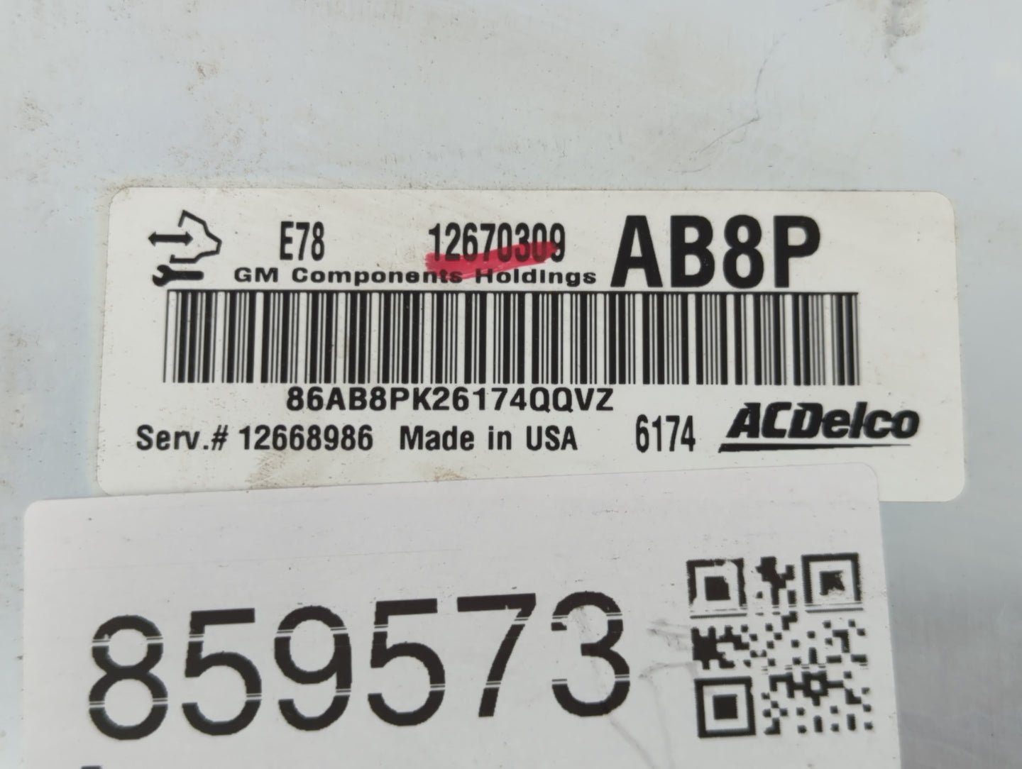2017-2019 Chevrolet Sonic PCM Engine Control Computer ECU ECM PCU OEM P/N:12670309 12668986 Fits Fits 2017 2018 2019 2020 20