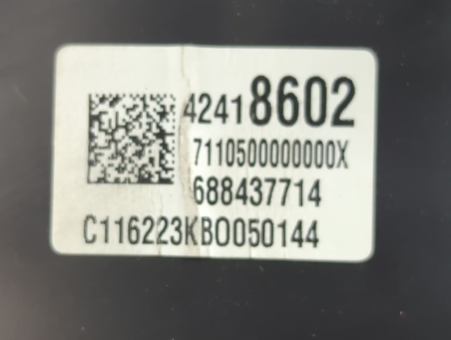 2016-2018 Chevrolet Spark Instrument Cluster Speedometer Gauges P/N:42418602 Fits Fits 2016 2017 2018 OEM Used Auto Parts - 