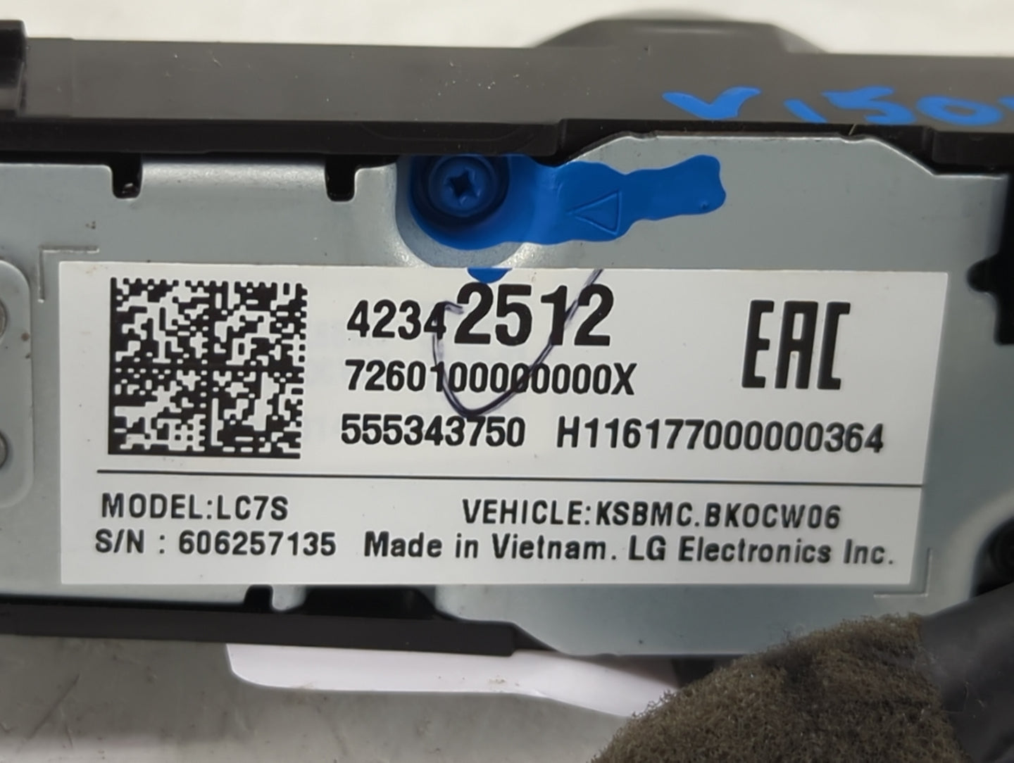 2016-2019 Chevrolet Spark Radio AM FM Cd Player Receiver Replacement P/N:42342512 Fits Fits 2016 2017 2018 2019 OEM Used Aut