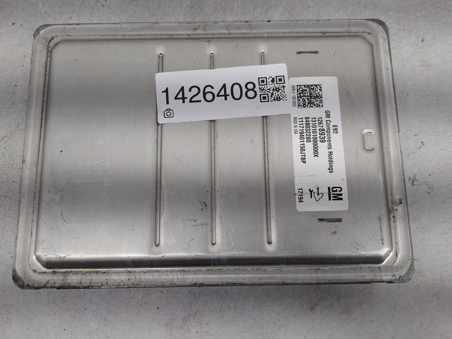 2017 Chevrolet Suburban 1500 PCM Engine Control Computer ECU ECM PCU OEM P/N:12678939 84803280 Fits Fits 2016 2018 OEM Used 