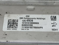 2017 Chevrolet Suburban 1500 PCM Engine Control Computer ECU ECM PCU OEM P/N:12678939 12674052 Fits Fits 2016 2018 OEM Used 