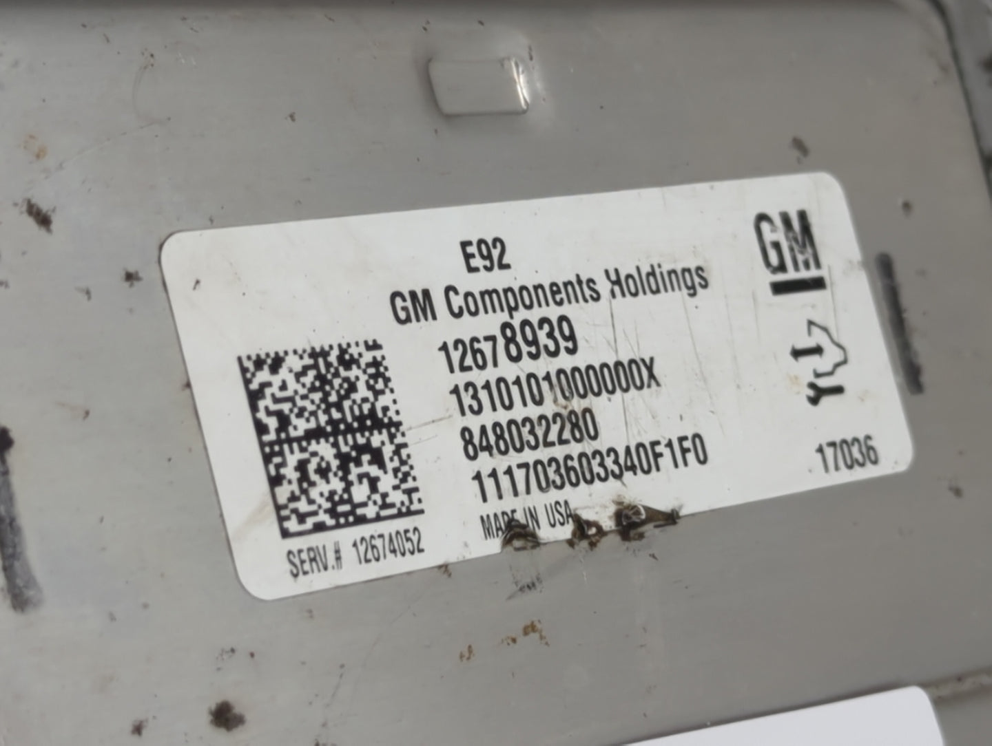 2017 Chevrolet Tahoe PCM Engine Control Computer ECU ECM PCU OEM P/N:12678939 12674052 Fits Fits 2016 2018 OEM Used Auto Par