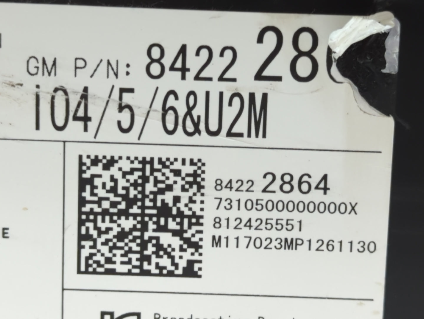 2017-2017 Chevrolet Tahoe Am Fm Cd Player Radio Receiver - Oemusedautoparts1.com