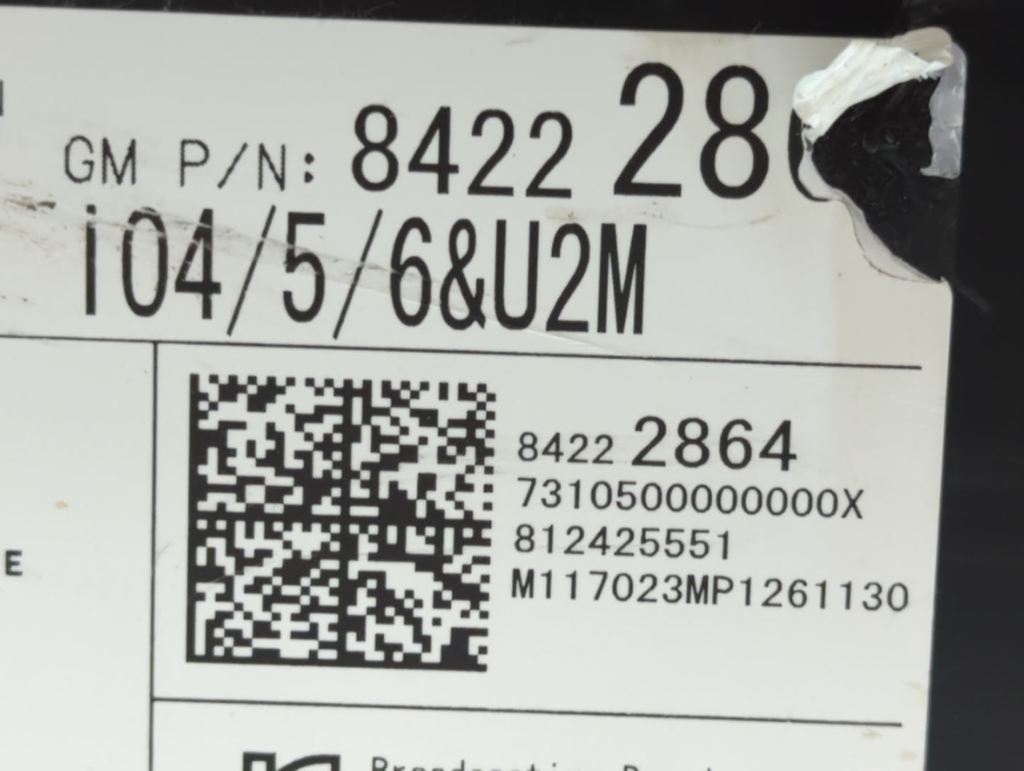 2017-2017 Chevrolet Tahoe Am Fm Cd Player Radio Receiver - Oemusedautoparts1.com