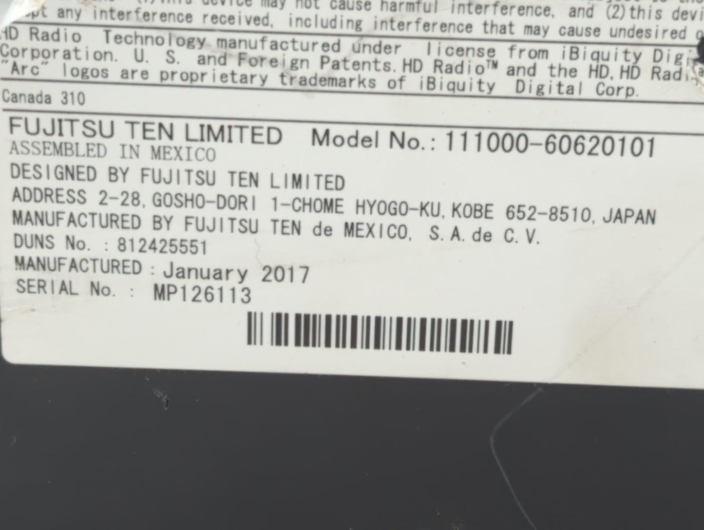 2017-2017 Chevrolet Tahoe Am Fm Cd Player Radio Receiver - Oemusedautoparts1.com