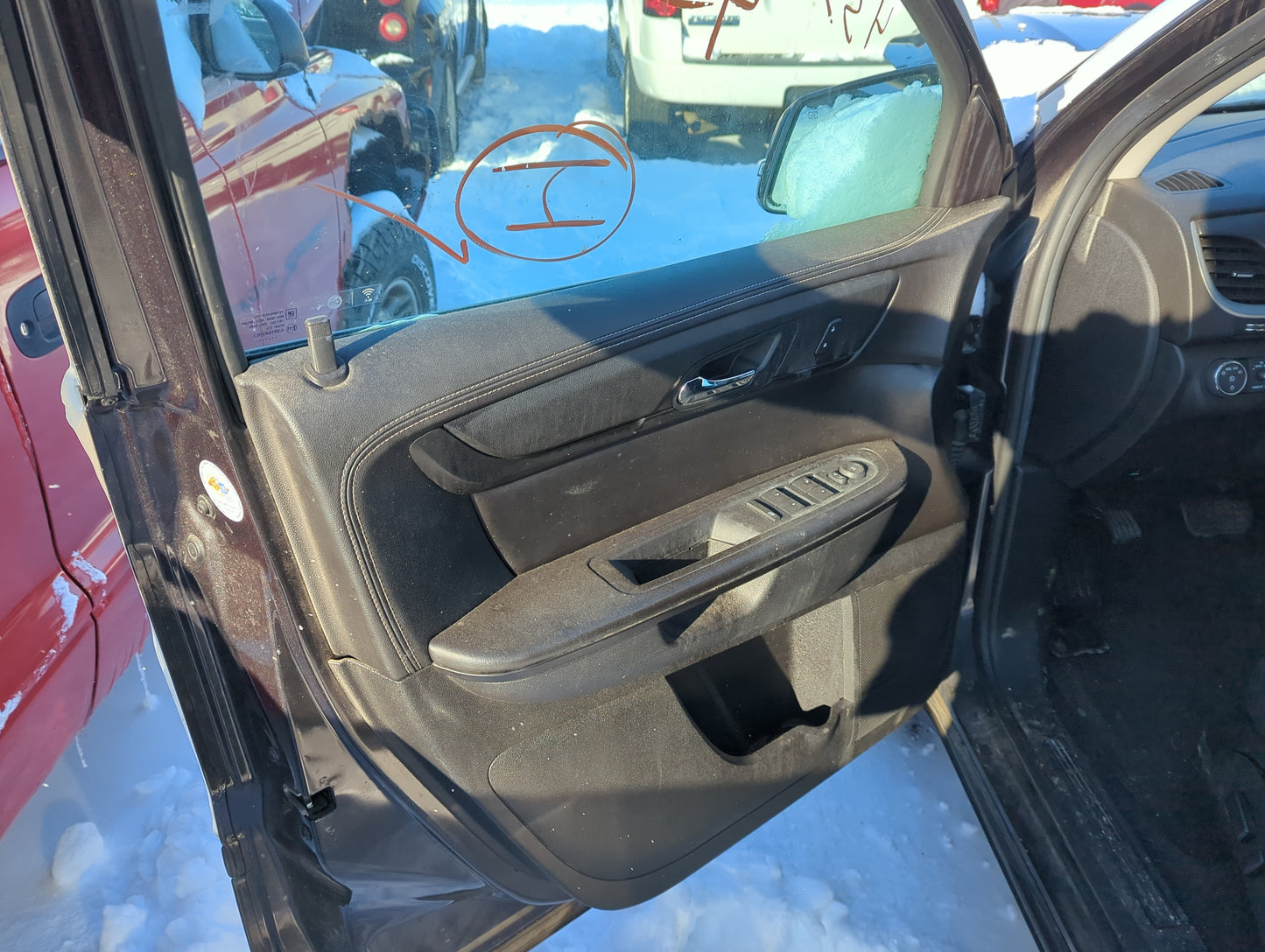 2017 Chevrolet Traverse Front Left Driver Interior Door Panel Trim 1319209 - Oemusedautoparts1.com