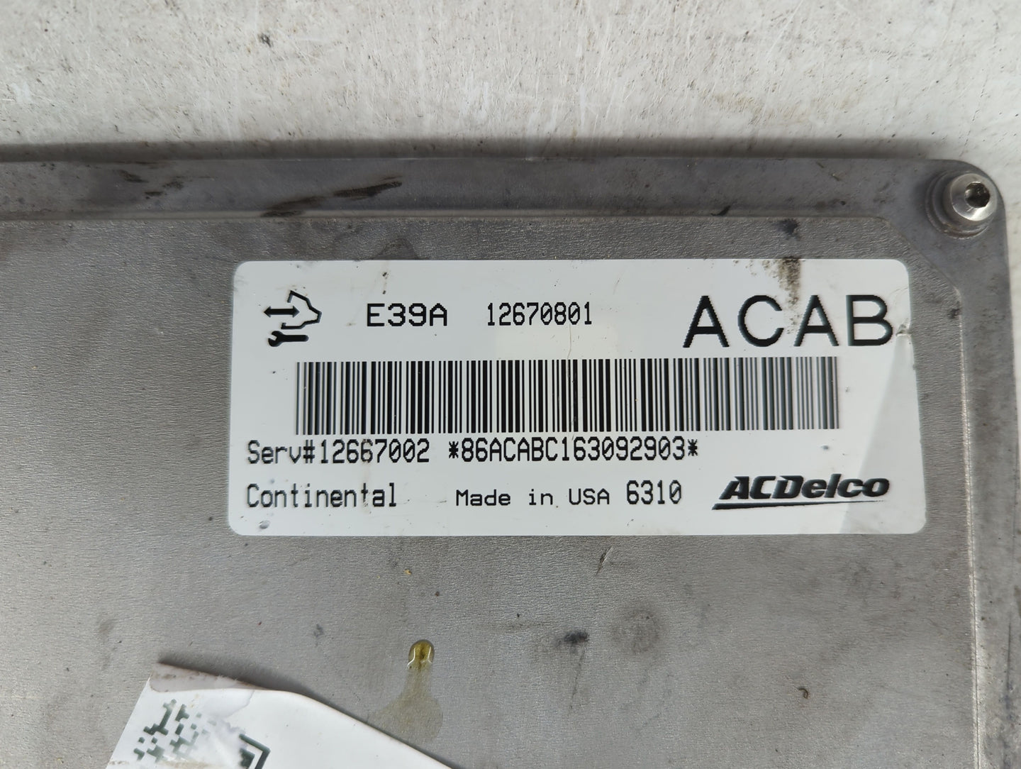 2017 Chevrolet Traverse PCM Engine Control Computer ECU ECM PCU OEM P/N:12670801 Fits Fits 2018 2019 2020 OEM Used Auto Part