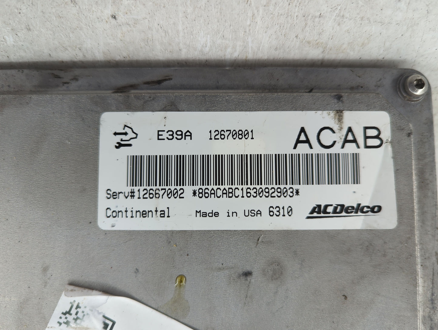2017 Chevrolet Traverse PCM Engine Control Computer ECU ECM PCU OEM P/N:12670801 Fits Fits 2018 2019 2020 OEM Used Auto Part