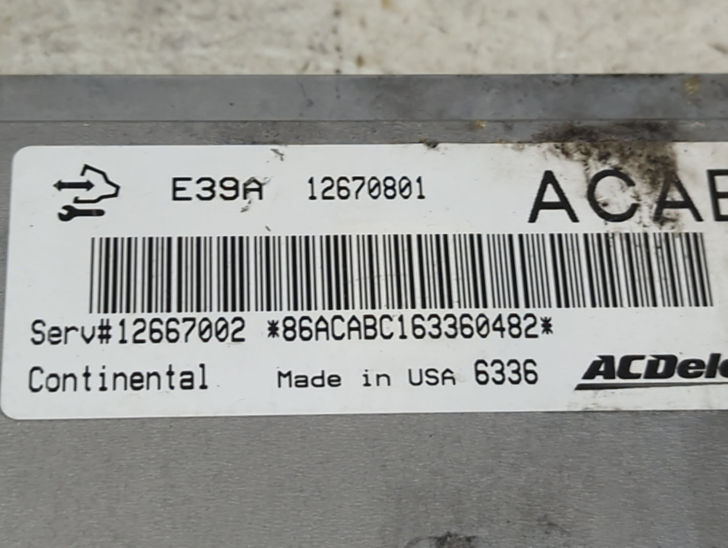 2017 Chevrolet Traverse PCM Engine Control Computer ECU ECM PCU OEM P/N:12670801 Fits Fits 2018 2019 2020 OEM Used Auto Part