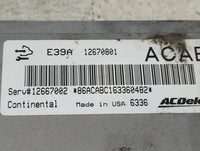 2017 Chevrolet Traverse PCM Engine Control Computer ECU ECM PCU OEM P/N:12670801 Fits Fits 2018 2019 2020 OEM Used Auto Part