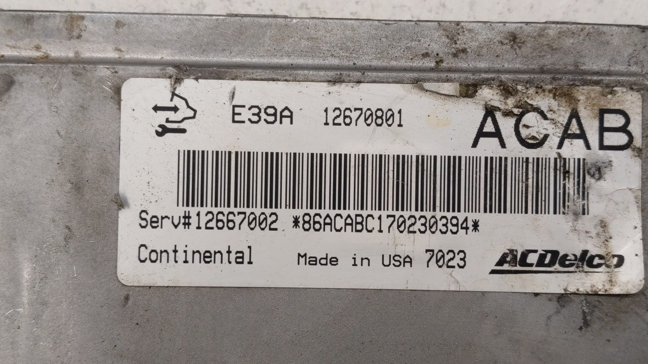 2017 Chevrolet Traverse PCM Engine Control Computer ECU ECM PCU OEM P/N:12666070 12667189, 12685918, 12670801 Fits Fits 2018