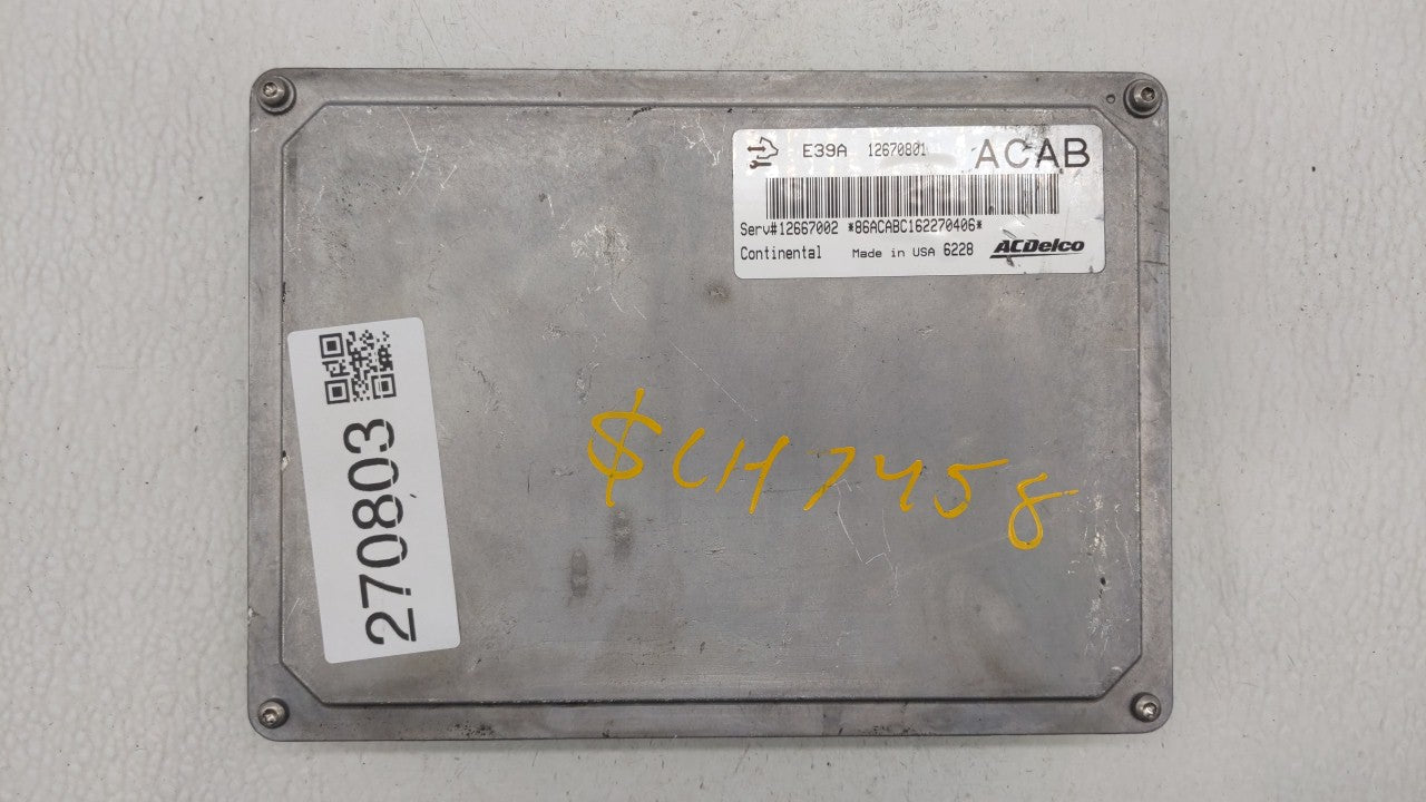 2017 Chevrolet Traverse PCM Engine Control Computer ECU ECM PCU OEM P/N:12666068 12667002, 12666070, 12667189 Fits Fits 2018