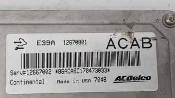 2017 Chevrolet Traverse PCM Engine Control Computer ECU ECM PCU OEM P/N:12666068 12667002, 12666070 Fits Fits 2018 2019 2020 OEM Used Auto Parts