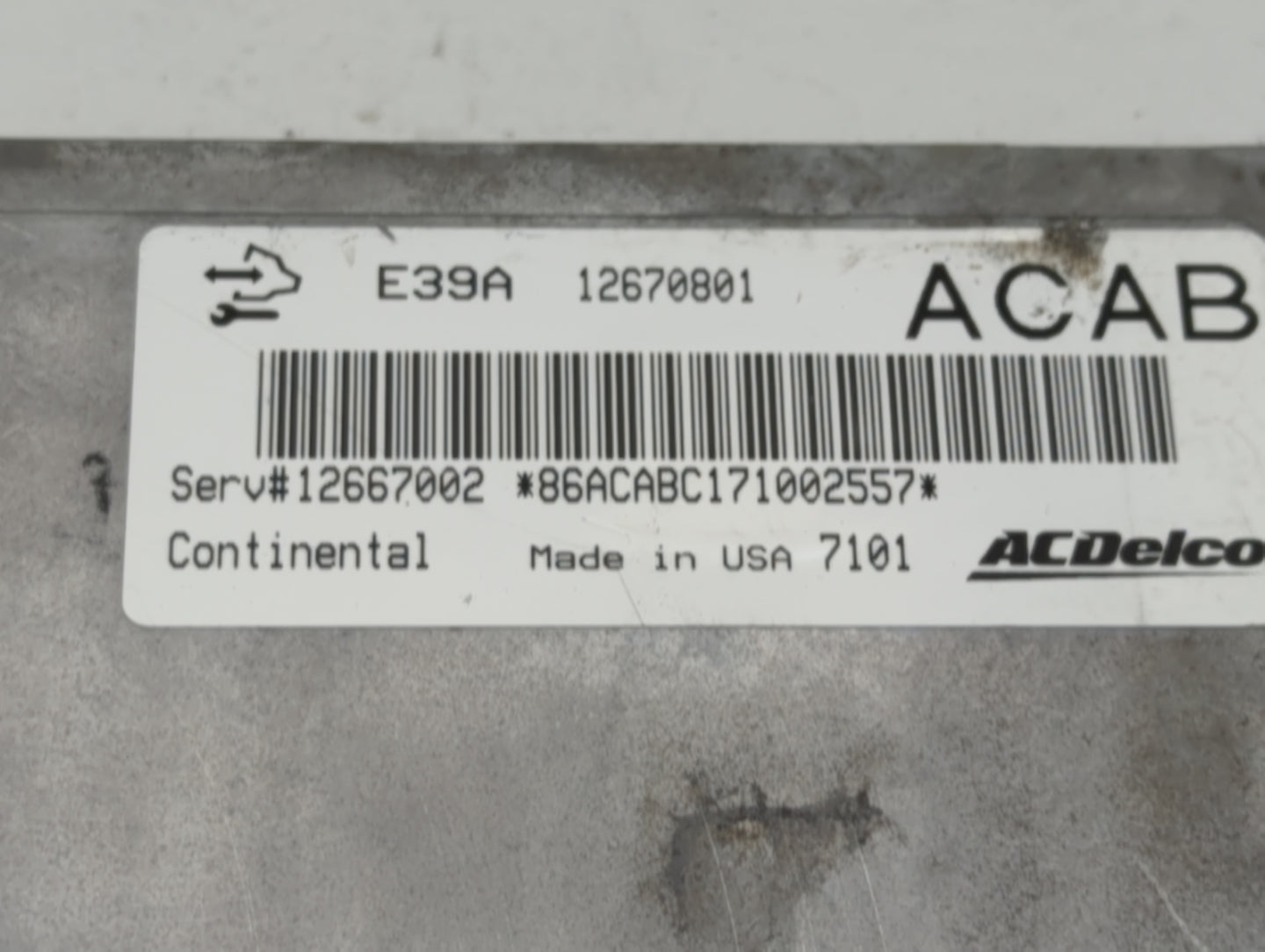 2017 Chevrolet Traverse PCM Engine Control Computer ECU ECM PCU OEM P/N:12670801 Fits Fits 2018 2019 2020 OEM Used Auto Part