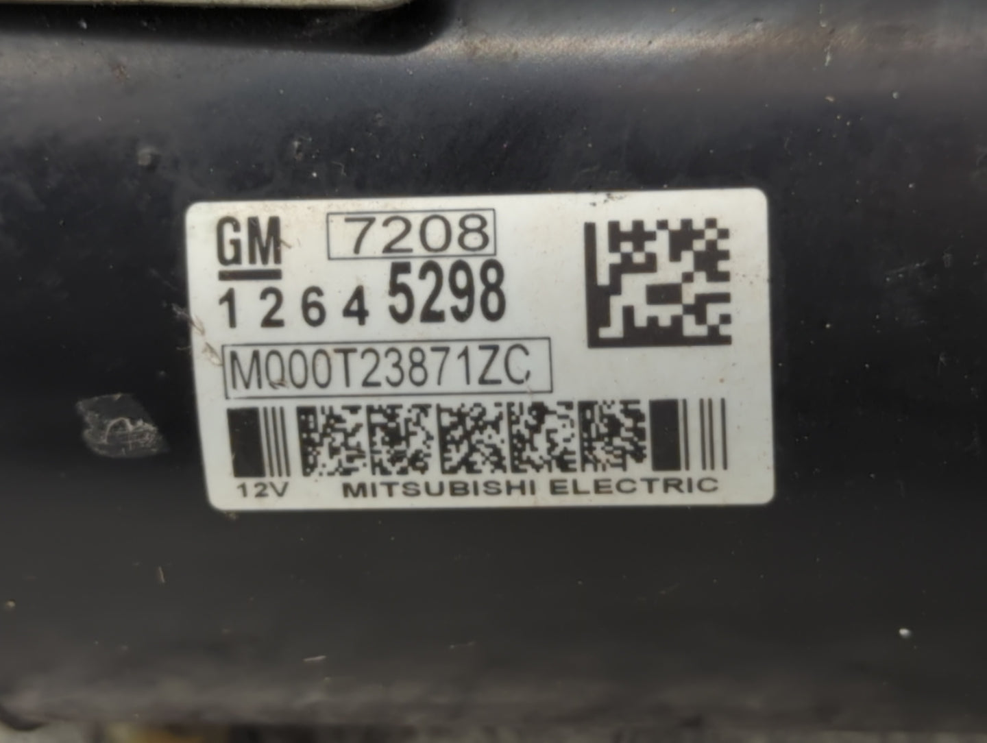 2017 Chevrolet Traverse Car Starter Motor Solenoid OEM P/N:M000T23871ZC 12645298 Fits OEM Used Auto Parts - Oemusedautoparts