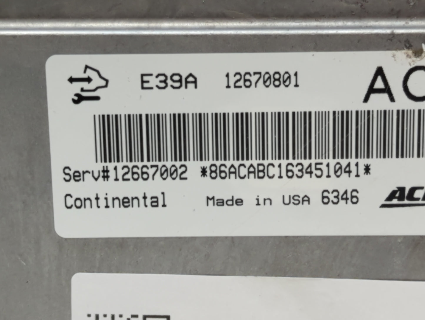 2017 Chevrolet Traverse PCM Engine Control Computer ECU ECM PCU OEM P/N:12670801 Fits Fits 2018 2019 2020 OEM Used Auto Part