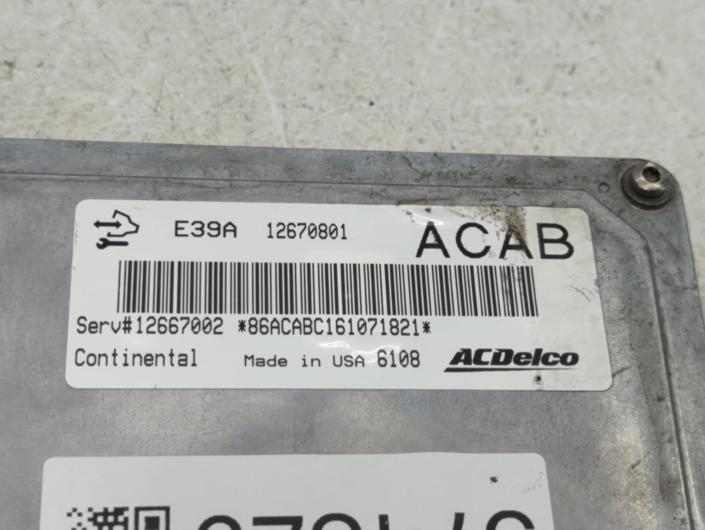 2017 Chevrolet Traverse PCM Engine Control Computer ECU ECM PCU OEM P/N:12670801 Fits Fits 2018 2019 2020 OEM Used Auto Part