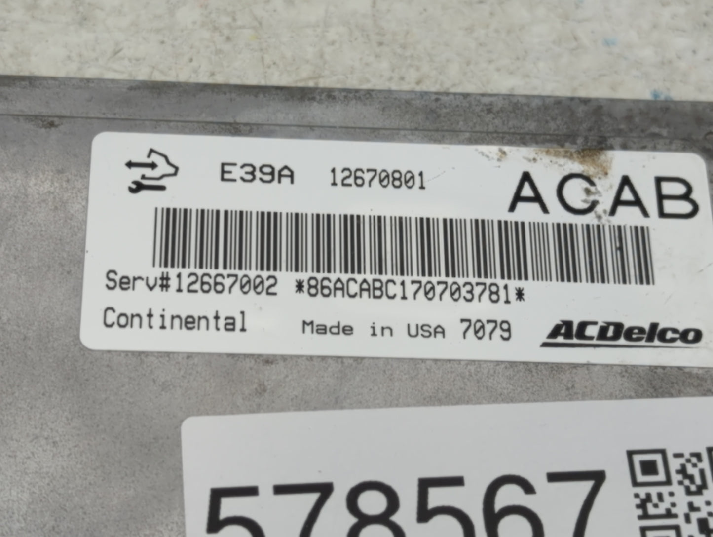 2017 Chevrolet Traverse PCM Engine Control Computer ECU ECM PCU OEM P/N:12670801 Fits Fits 2018 2019 2020 OEM Used Auto Part