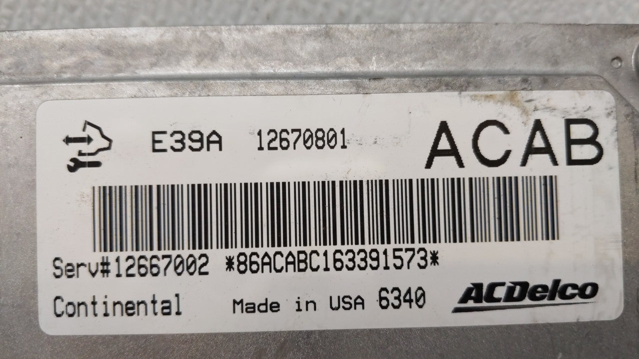 2017 Chevrolet Traverse PCM Engine Control Computer ECU ECM PCU OEM P/N:12667002 12667189, 12685918, 12666068 Fits Fits 2018