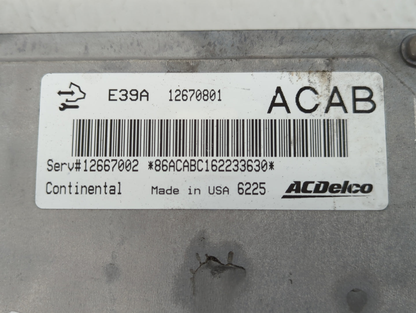 2017 Chevrolet Traverse PCM Engine Control Computer ECU ECM PCU OEM P/N:E39A 12670801 Fits Fits 2018 2019 2020 OEM Used Auto