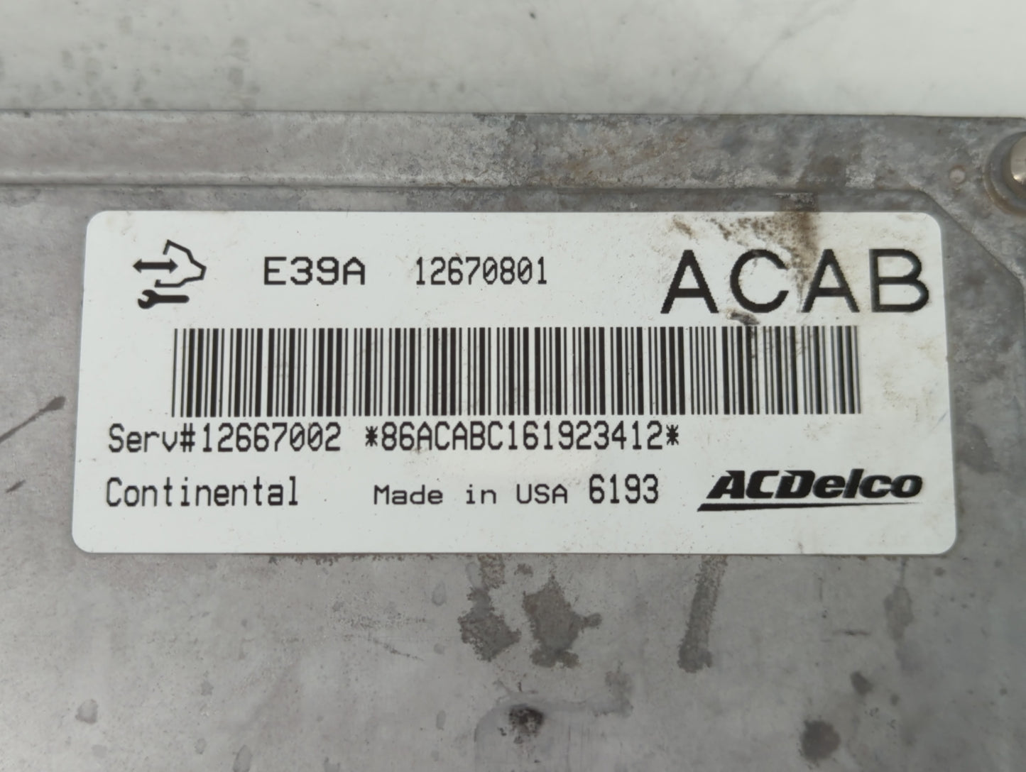 2017 Chevrolet Traverse PCM Engine Control Computer ECU ECM PCU OEM P/N:12670801 Fits Fits 2018 2019 2020 OEM Used Auto Part