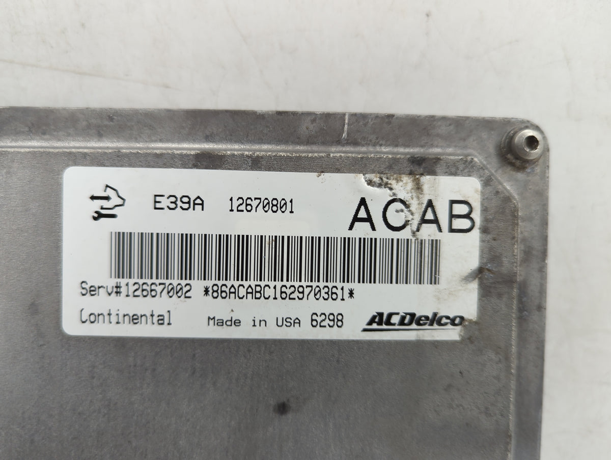 2017 Chevrolet Traverse PCM Engine Control Computer ECU ECM PCU OEM P/N:12670801 12667002 Fits 2018 2019 2020 OEM Used Auto 