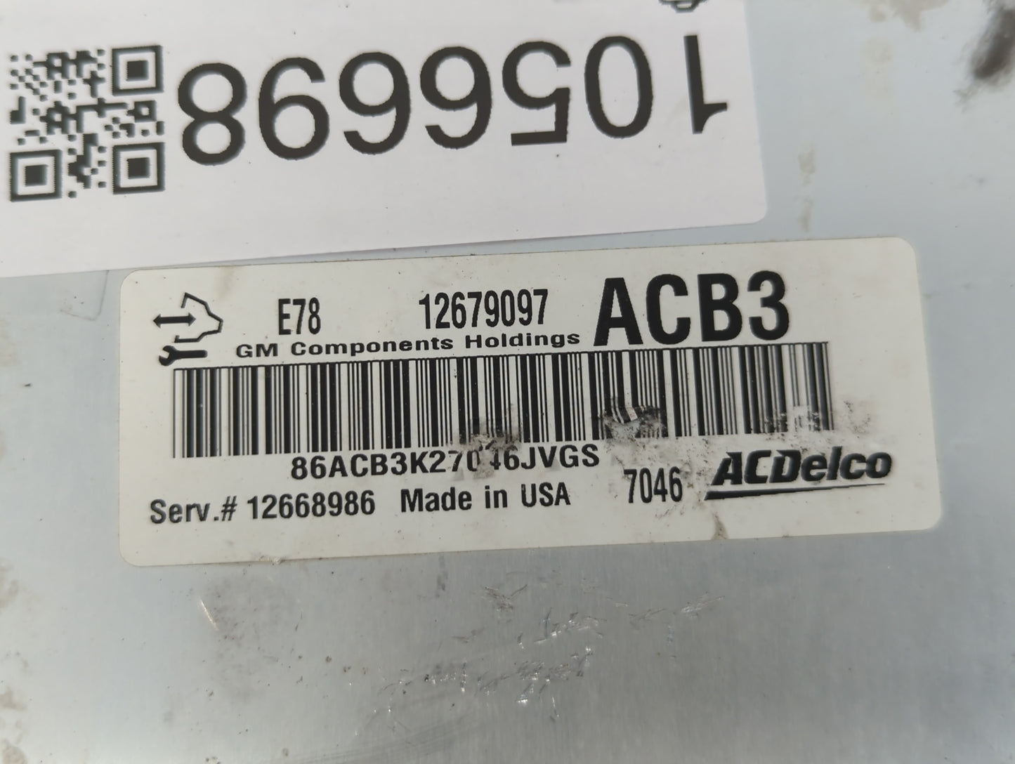 2017-2021 Chevrolet Trax PCM Engine Control Computer ECU ECM PCU OEM P/N:12668986 ACB3 Fits Fits 2017 2018 2019 2020 2021 OE
