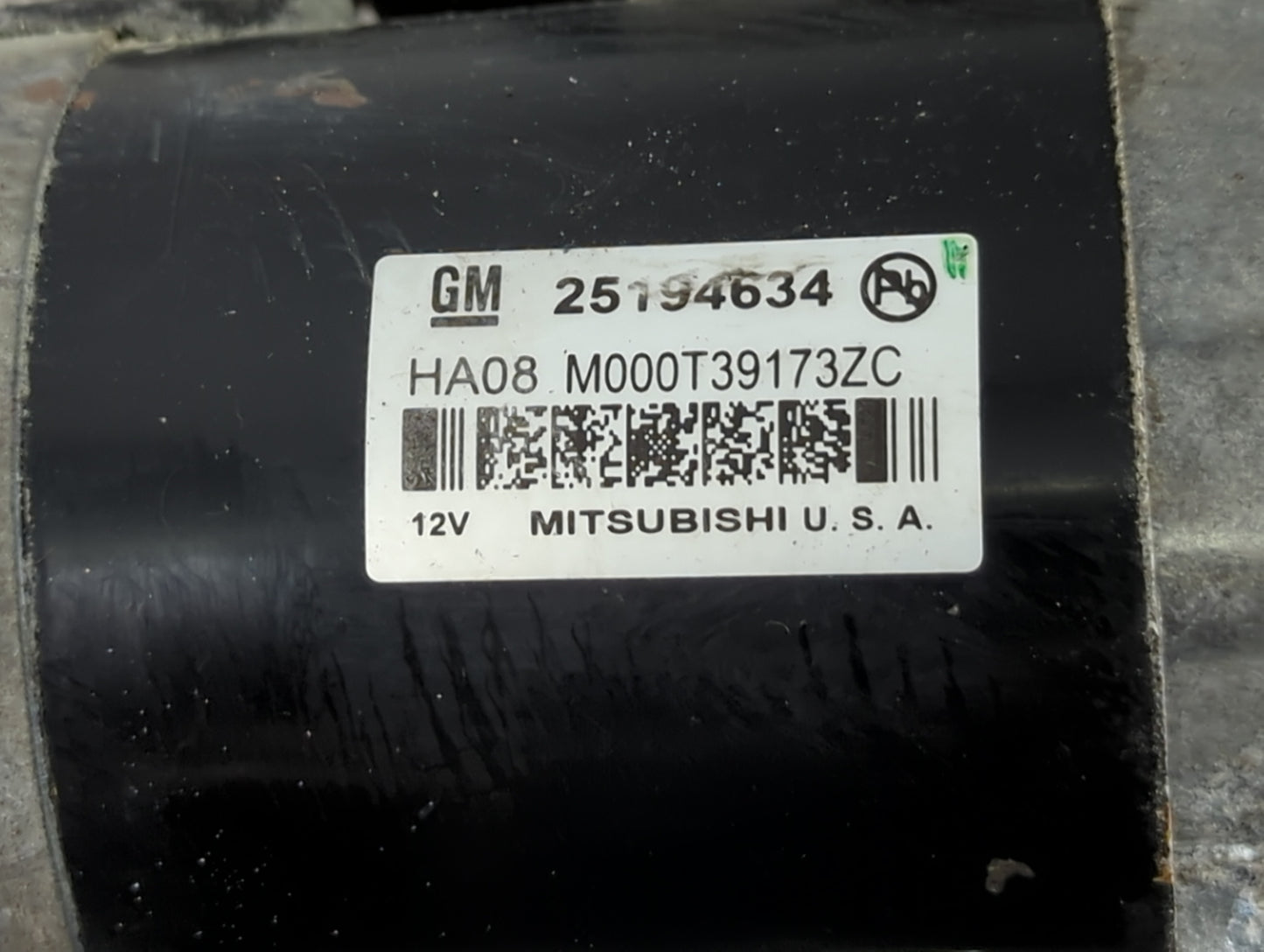 2013-2021 Chevrolet Trax Car Starter Motor Solenoid OEM P/N:M000T39173ZC 25194634 Fits OEM Used Auto Parts - Oemusedautopart