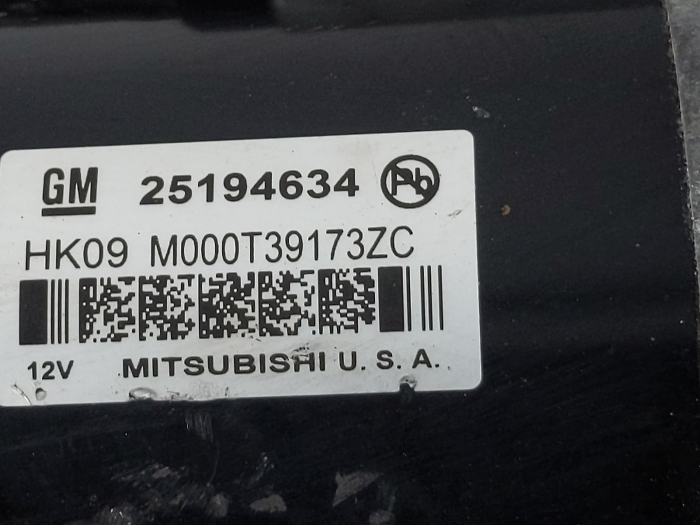 2013-2021 Chevrolet Trax Car Starter Motor Solenoid OEM P/N:25194634 Fits OEM Used Auto Parts - Oemusedautoparts1.com