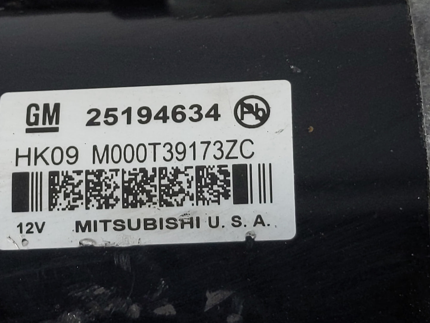 2013-2021 Chevrolet Trax Car Starter Motor Solenoid OEM P/N:25194634 Fits OEM Used Auto Parts - Oemusedautoparts1.com