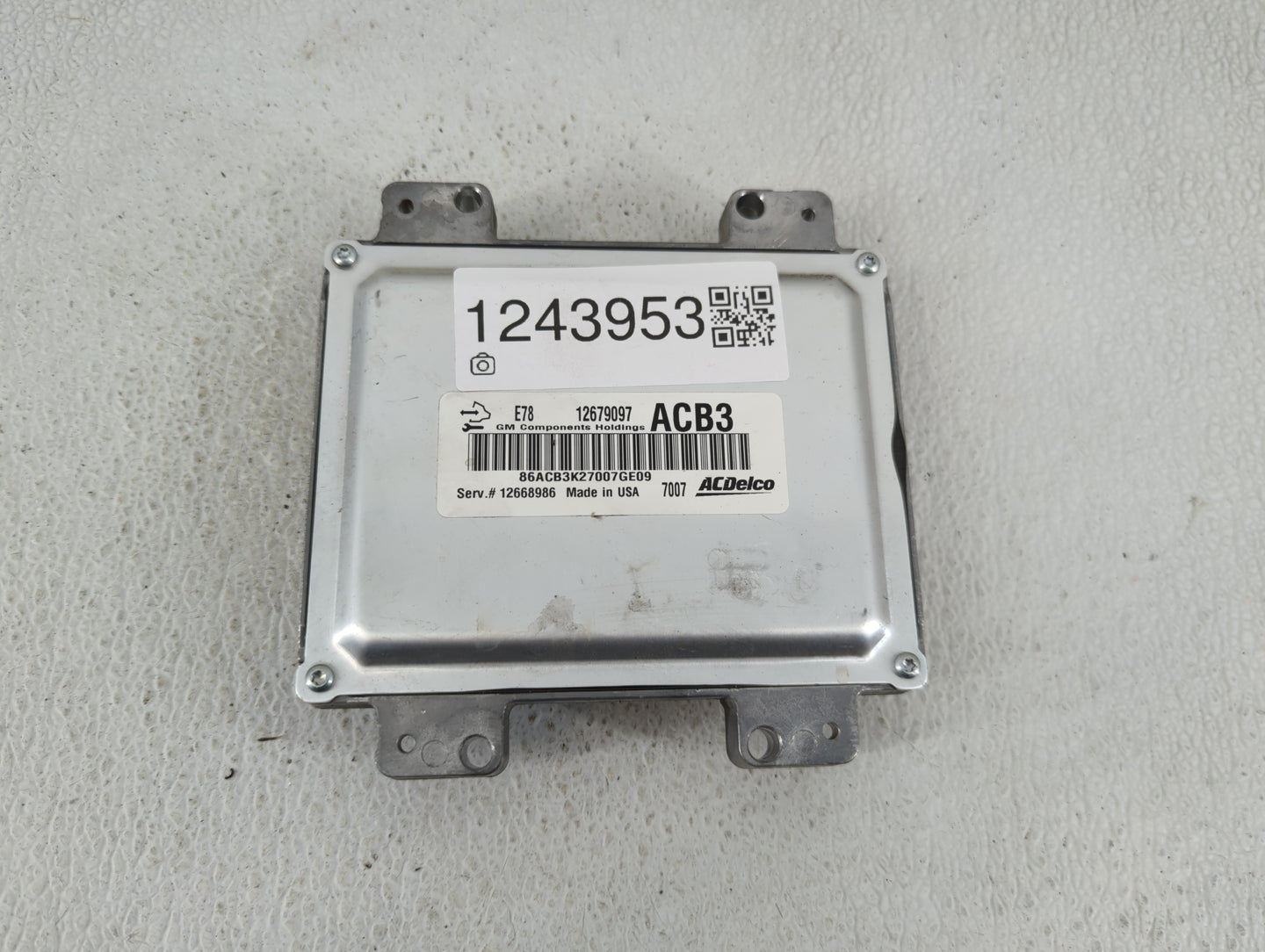 2017-2021 Chevrolet Trax PCM Engine Control Computer ECU ECM PCU OEM P/N:12677671 12685776 Fits Fits 2017 2018 2019 2020 202