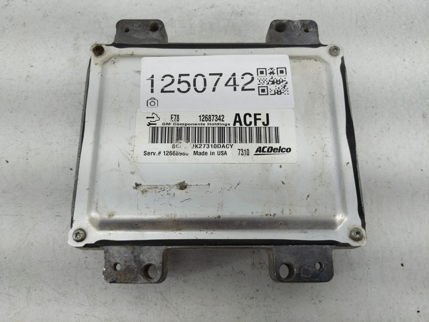 2017-2021 Chevrolet Trax PCM Engine Control Computer ECU ECM PCU OEM P/N:12687342 12695102 Fits Fits 2017 2018 2019 2020 202