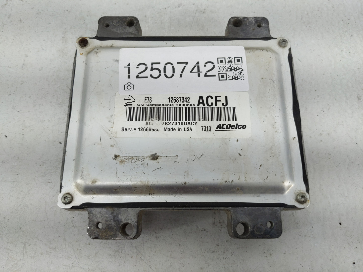 2017-2021 Chevrolet Trax PCM Engine Control Computer ECU ECM PCU OEM P/N:12687342 12695102 Fits Fits 2017 2018 2019 2020 202