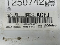 2017-2021 Chevrolet Trax PCM Engine Control Computer ECU ECM PCU OEM P/N:12687342 12695102 Fits Fits 2017 2018 2019 2020 202