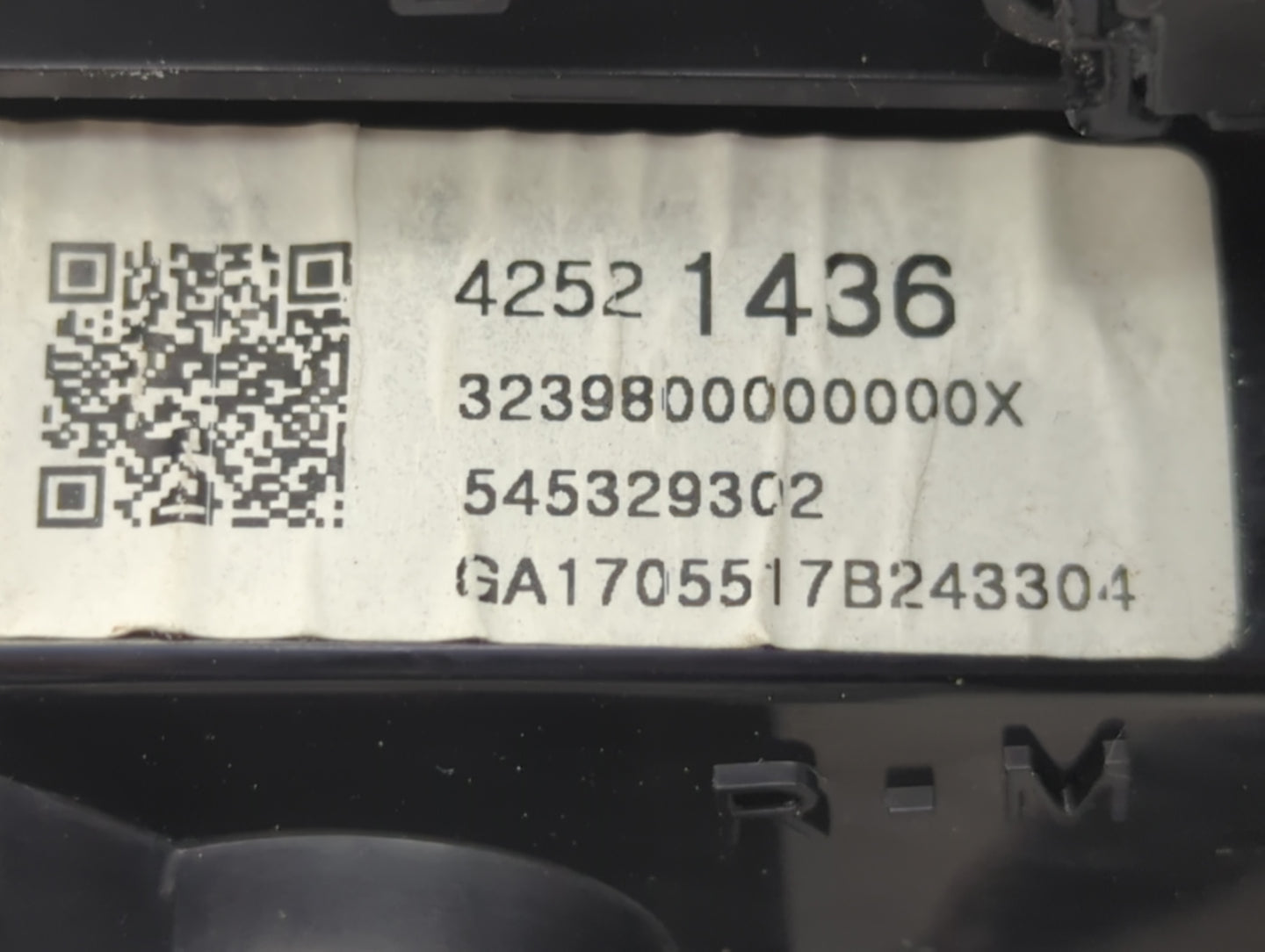 2017-2021 Chevrolet Trax Climate Control Module Temperature AC/Heater Replacement P/N:42521436 Fits Fits 2017 2018 2019 2020