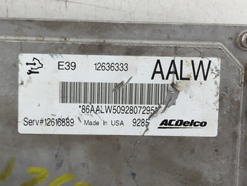 2017-2021 Chevrolet Trax PCM Engine Control Computer ECU ECM PCU OEM P/N:12636333 AALW Fits Fits 2017 2018 2019 2020 2021 OEM Used Auto Parts