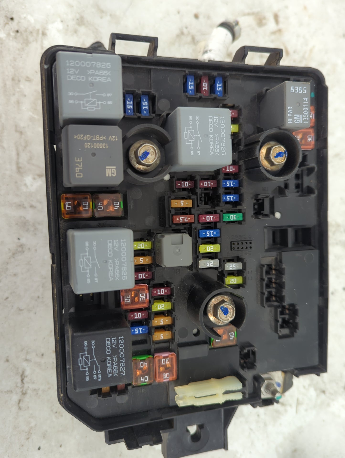 2017 Chevrolet Trax Fusebox Fuse Box Panel Relay Module P/N:95941608 13500114, 13500120, 120007826, 120007827, 3B0R10105 Fit